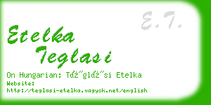 etelka teglasi business card